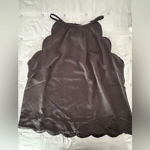 Monteau Black Sleeveless Blouse